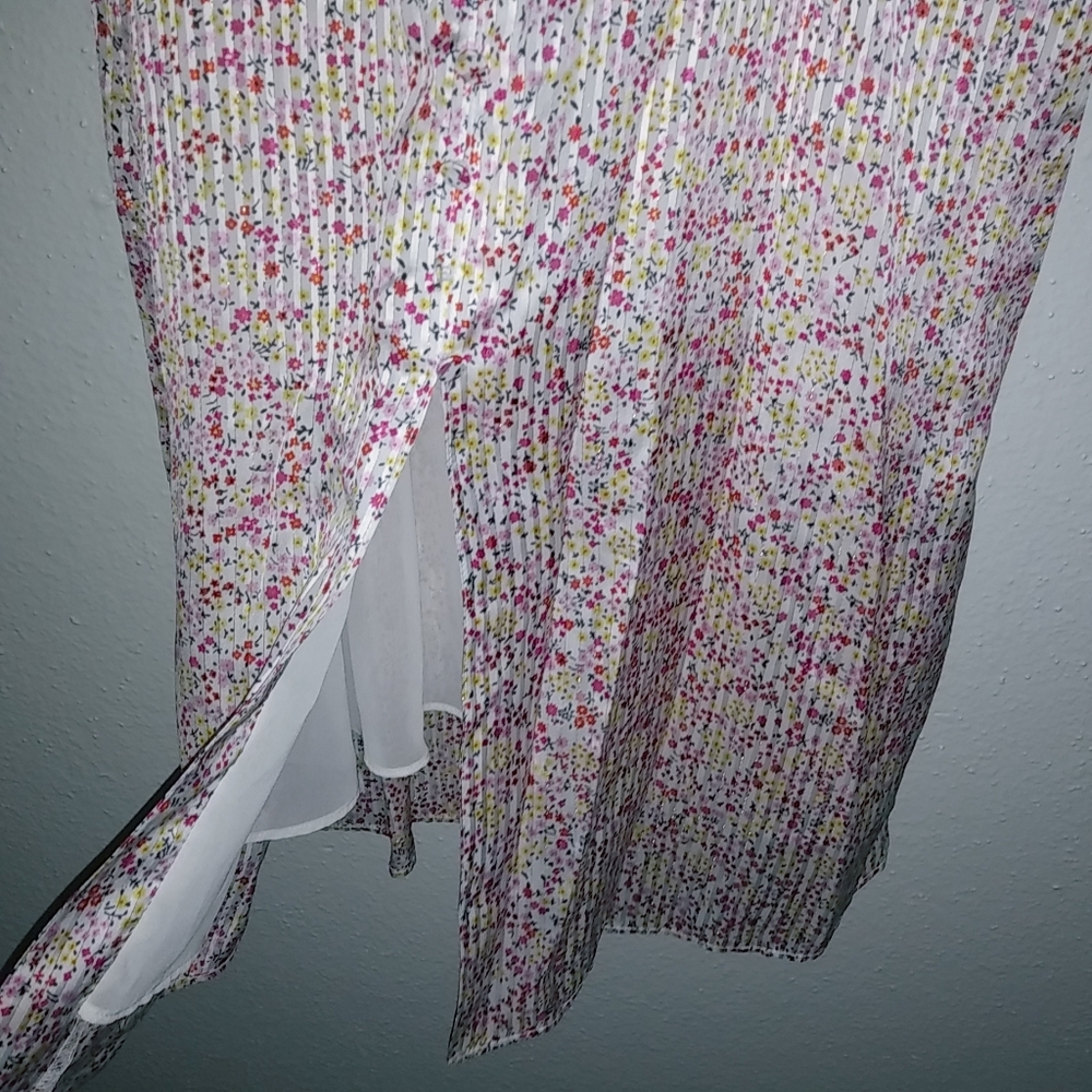 J.Crew 2 XS Feminine Spring Floral Midi Sheath Dress Button Down Front NWOT - Picture 5 of 12
